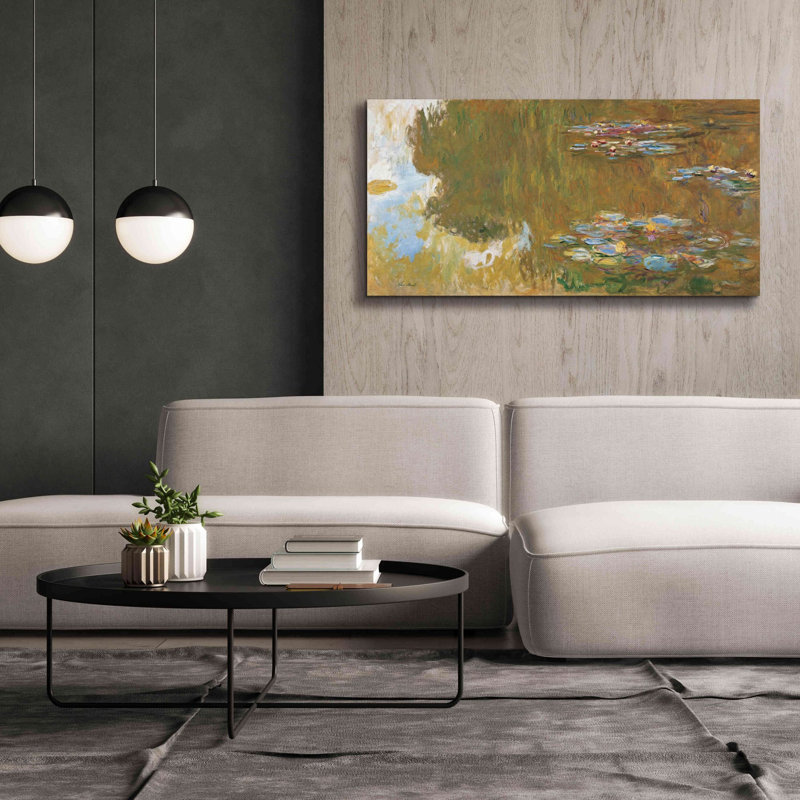 «The Water Lily Pond» par Claude Monet, estampe numérique sur toile, H 30 po x l 60 po x P 1,5 po