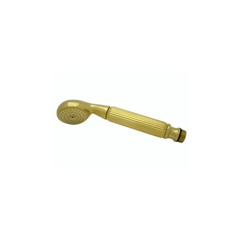 Hot Springs Handheld Shower Head, Polished Brass