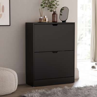 12 Pair Flip Down Shoe Storage