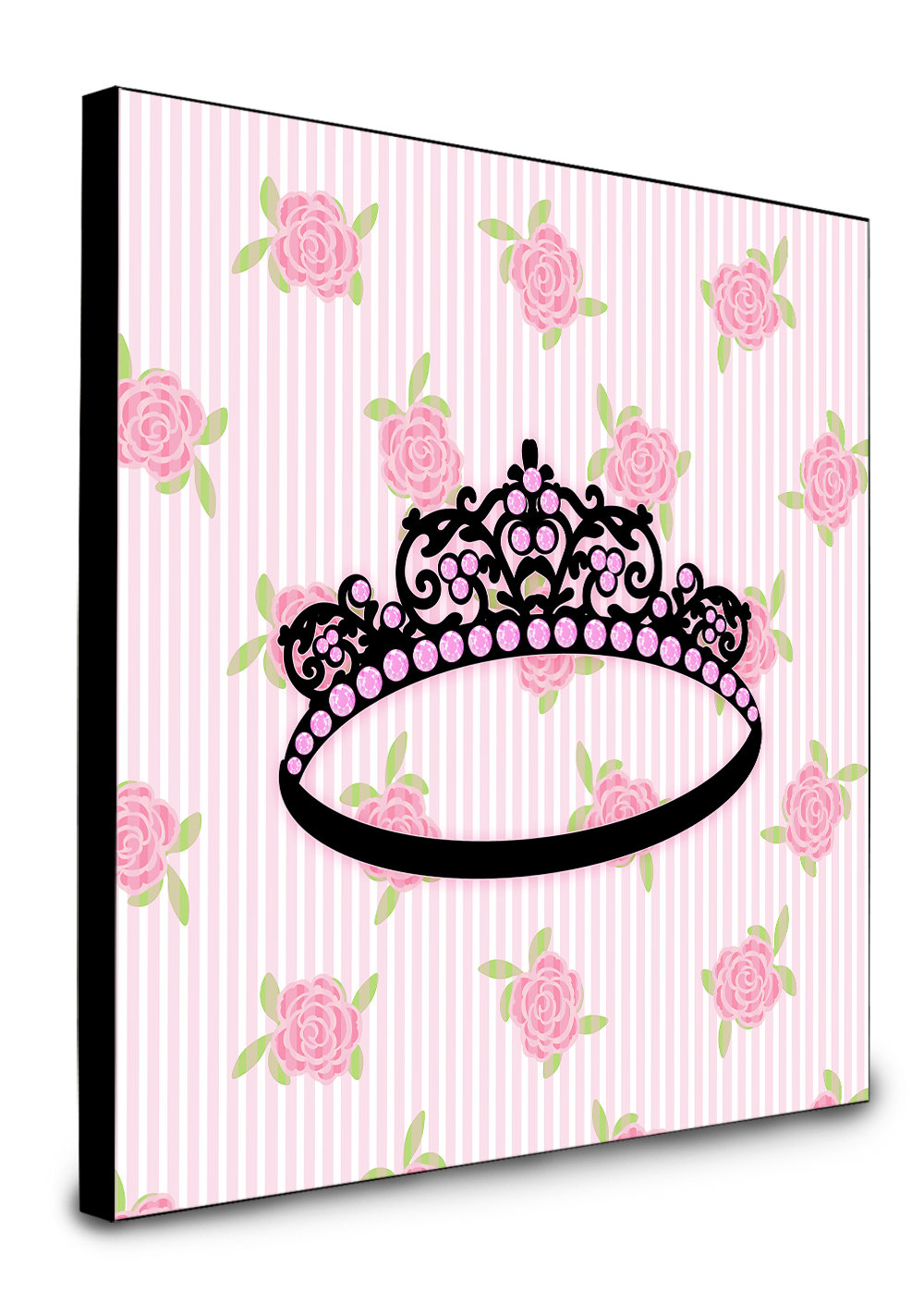 Harriet Bee Jonnah Ballerina Tiara Sparkles Artwork Wall Panel | Wayfair