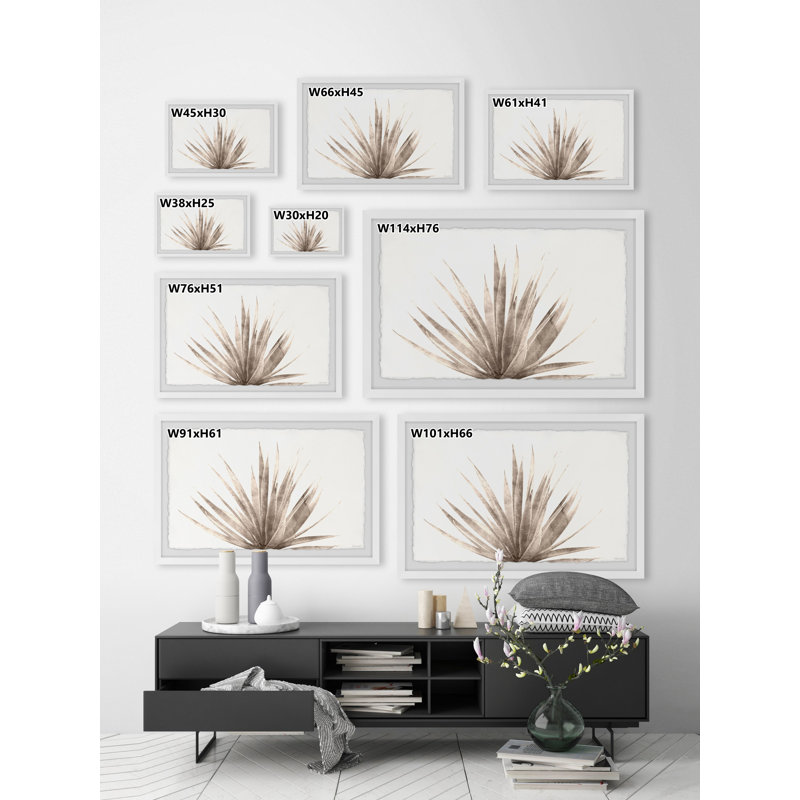 Leaves Spread Out - Single Picture Frame Print, 20cm H x 30cm W x 3.81cm D