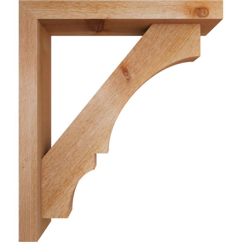 Support de bloc Balboa avec entretoise décalée, 26 x 22, Cèdre rouge occidental de l 4 po (scié brut)