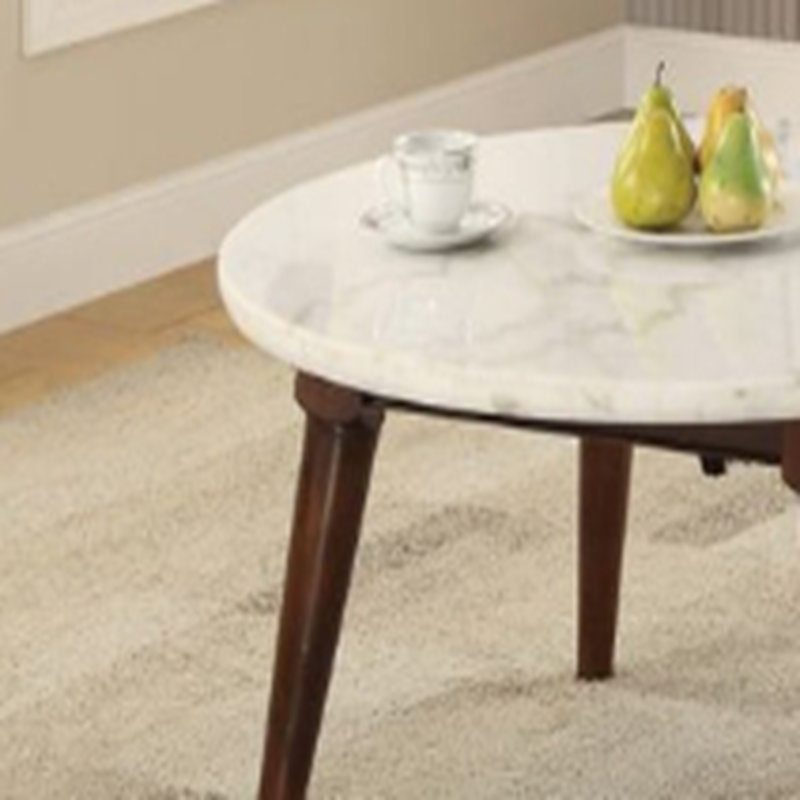 Table basse en marbre blanc Gasha