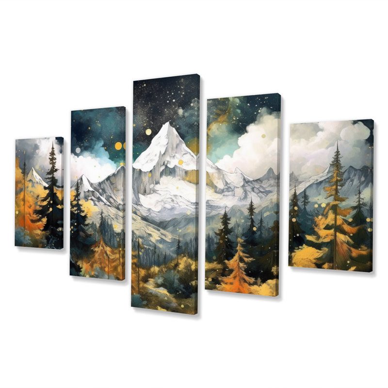 Haidyn - impression d'art scandinave - 5 panneaux