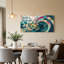 Art mural sur toile, laiton, boussole et sextant sur toile-982743500