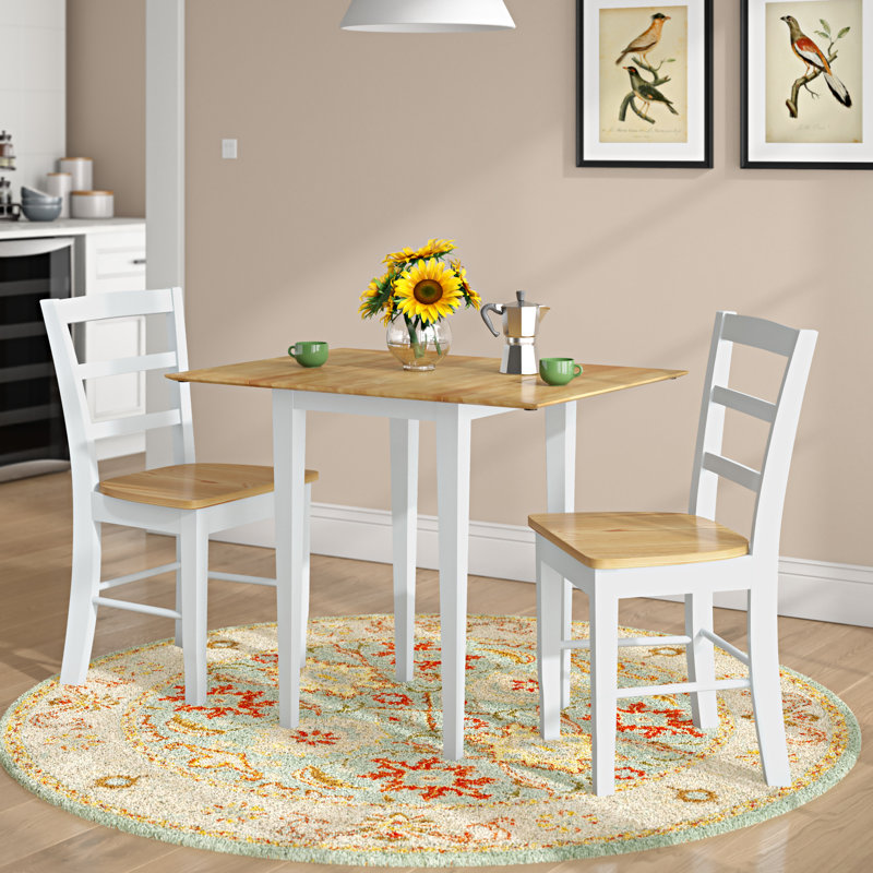 Solid Wood Solid Wood Top Four Leg Dining Set