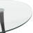 Elkton 35" Round Dining Table with Glass Top and Iron Pedestal Base Restaurant Table - Seats 2-4 Person for Kitchen and Dining Room-1520650874-1479138225