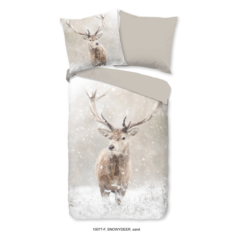 Cotton Abstract Duvet Cover with Pillowcases, Double Duvet Cover + 2 Standard Pillowcases