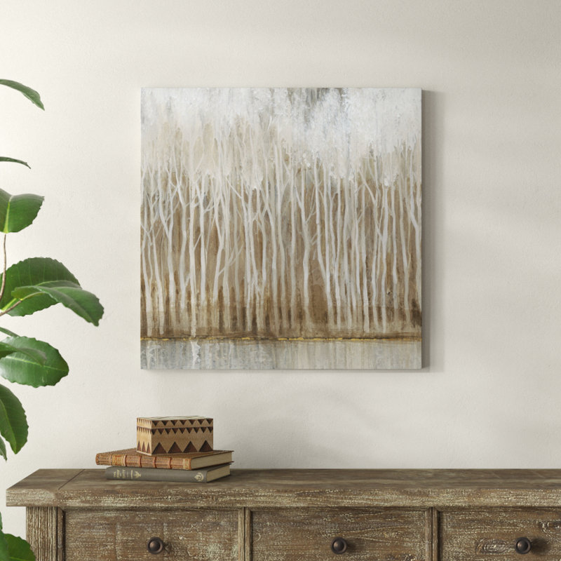 Whispering Trees II by Timothy O' Toole - Painting on Canvas, 76cm H x 76cm W, Wrapped Canvas