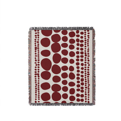 Ajani Circles Cotton Throw Blanket