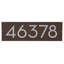 Floating Modern 4" Number Horizontal Address Plaque (5 Digits)-445667452-445667542