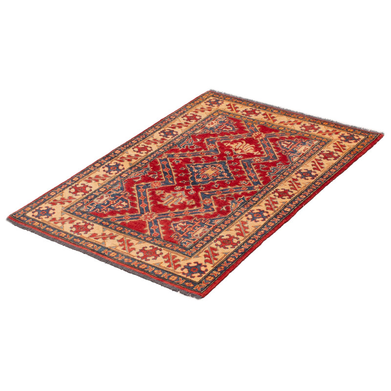 Tapis unique en laine noué à la main nouvel âge 3 pi 9 po x 5 pi 2 po Shiena