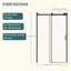 Porte de douche simple coulissante - Verre trempé de 8 mm avec cadre en acier inoxydable 304-120558919