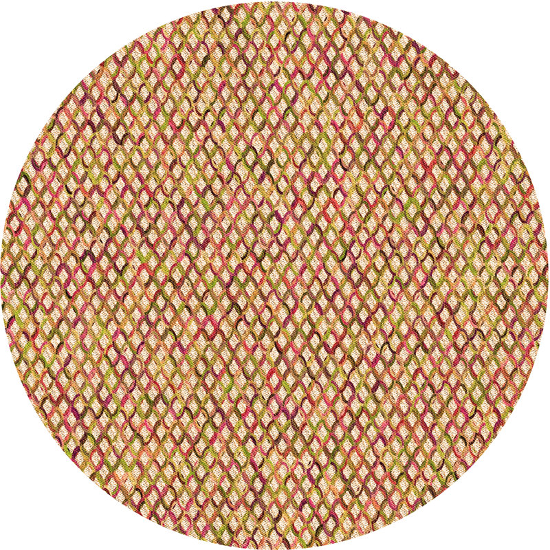 Geometric Indoor Rug, Round 8'