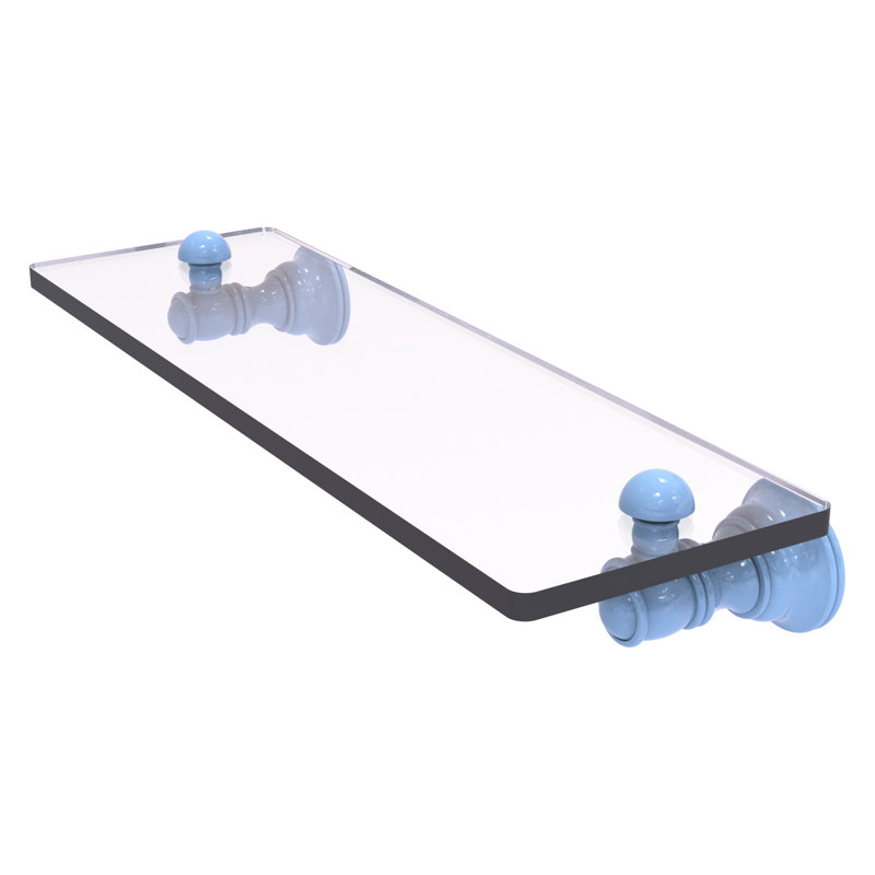 Tablette flottante Carolina, H 2,4 po x l 16 po x P 5,54 po, Bleu troll plat