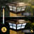 Prestige Solar Powered Integrated LED Fence Post Cap Light 4 in. x 4 in. with Base Adapter Included-23282570-23282566