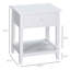 Table de bout, table d'appoint à 2 niveaux avec tiroir et tablette de rangement-819601784