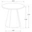 Table de bout d'appoint en bois Franklin-1802121