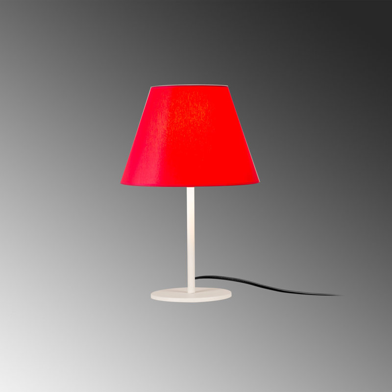 Lampe de table 18,9 po Parish, Blanc, Rouge