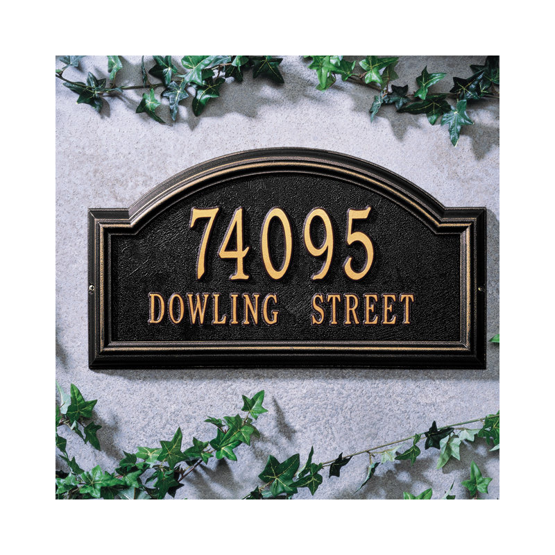 Providence 2-Line Wall Address Plaque, Yes