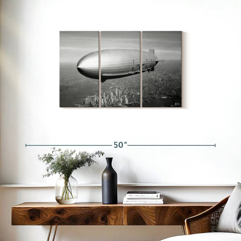 Mehar Vintage American Airship, 20" H x 33" W
