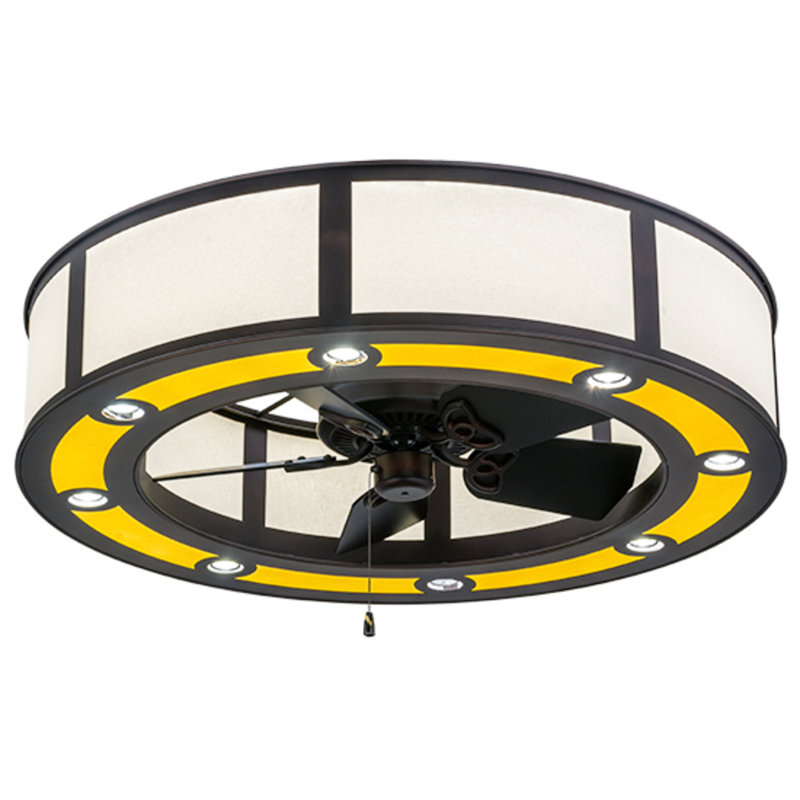 Ventilateur de plafond 30 po avec lumières DEL Daneisha