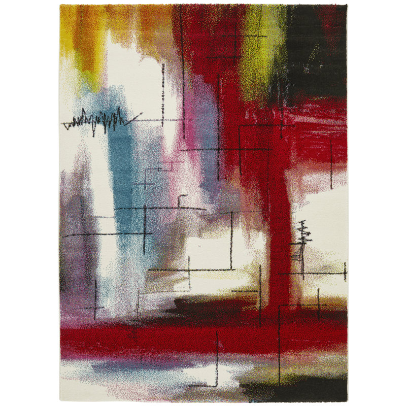 Abstract Area Rug, Rectangular 80 x 150cm
