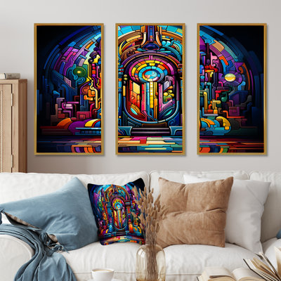 Multicolor Psychedelic Jukebox Sound - Jukeboxes Wall Art