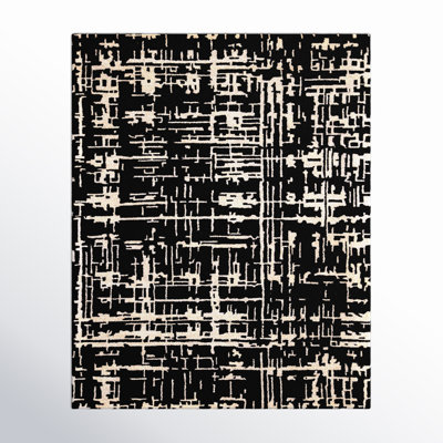 Brannon Hand Tufted Black Rug
