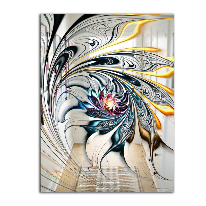 Miroir décoratif vitrail, H 30 po x l 48 po