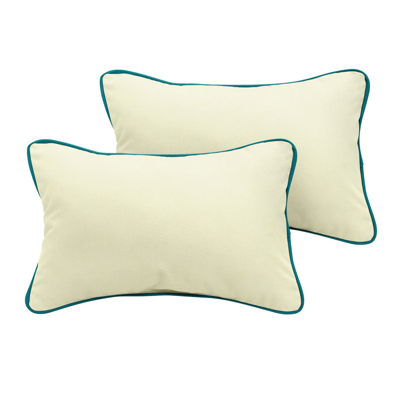 Coussin lombaire d'extérieur Verona Sunbrella, 12 po x 24 po