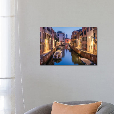 Romantic Canal In Venice, Italy by Jan Becke - Wrapped Canvas Gallery-Wrapped Canvas Giclée
