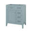 Meuble-lavabo de 30 po sans lavabo supérieur, base d'armoire seulement, armoire de rangement de salle de bain avec 3 tiroirs, une porte avec tablette-2595506