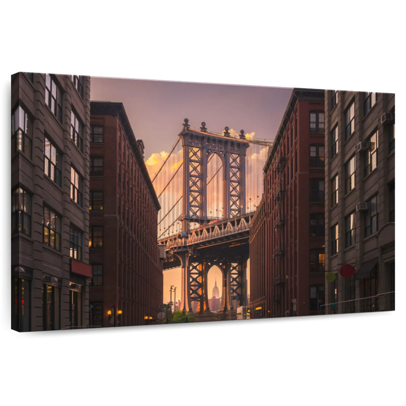 Lilie emblématique pont de Brooklyn, H 16 po x l 24 po