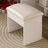 3-Color LED Vanity Mirror with Stool, Dressing Table for Bedroom, 2 Drawers & 5 Storage Cabinets, Adjustable Lighting-129413784