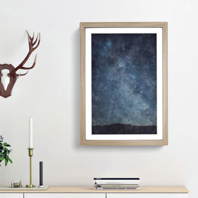 Starry Sky Painting - Framed Print