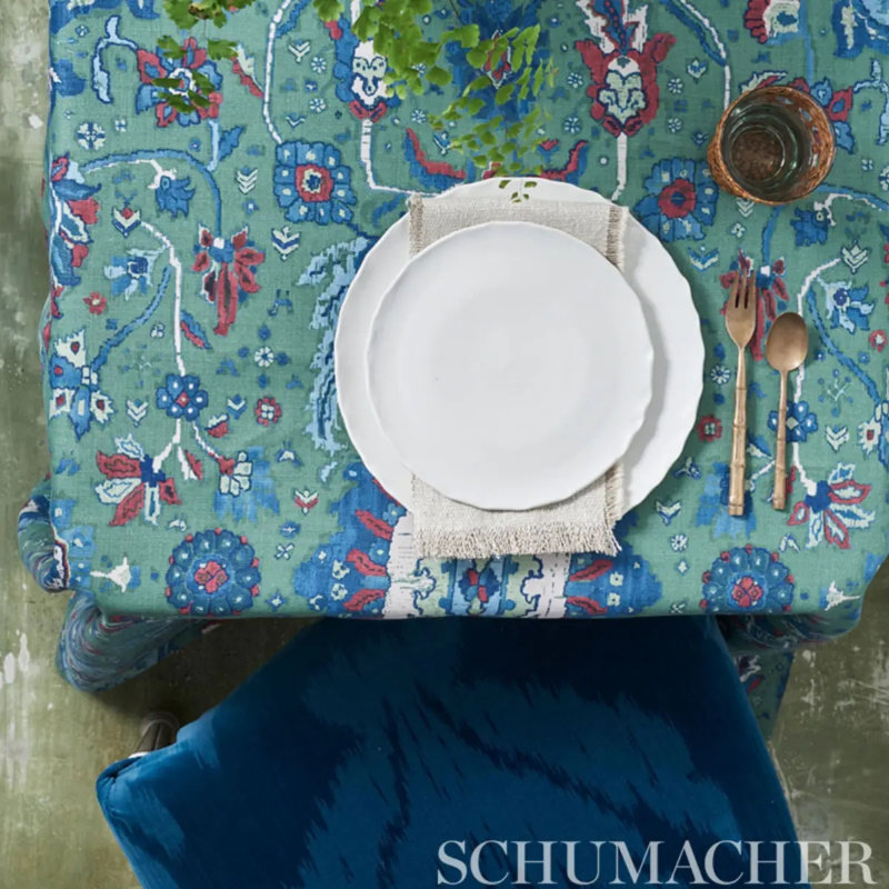 Tissu pour tapis Jahanara, Jade