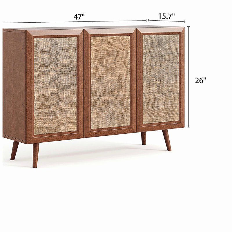 Buffet décoratif avec portes et tablettes Accent Buffet