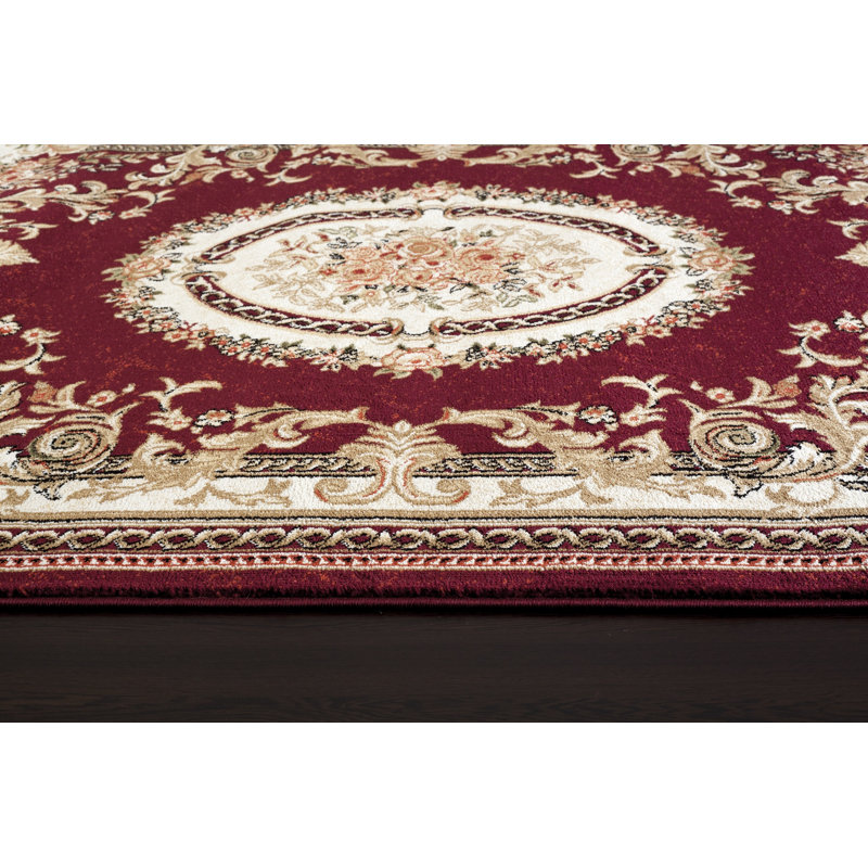 Tapis traditionnel bordeaux Tobis, 1'8 "x 2'10"