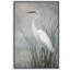 «White Egret in Tall Reeds» par Water, reproduction d'art sur toile encadrée dans la chambre principale-794457085-794457081