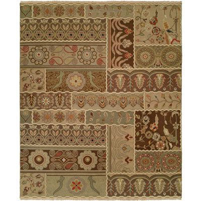 Wool Floral Area Rug