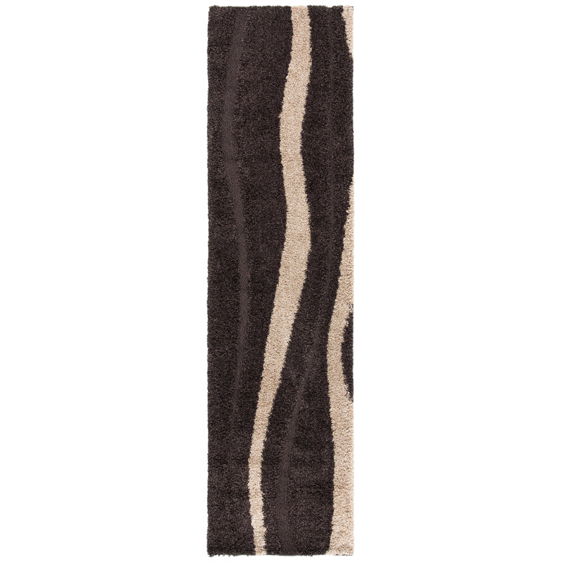 Angle Shag Performance Abstract Rug, Runner 2'3" x 8'