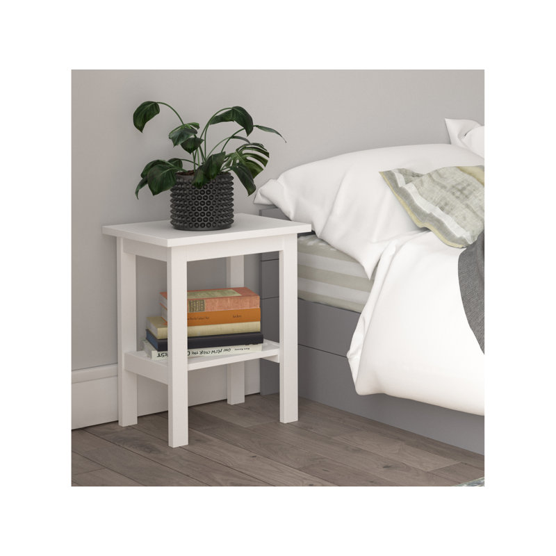 Table de chevet Dinges Trend, Blanc