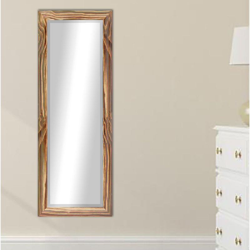 Miroir pleine grandeur Carlea, Naturel brûlé, H 63 po x l 25 po