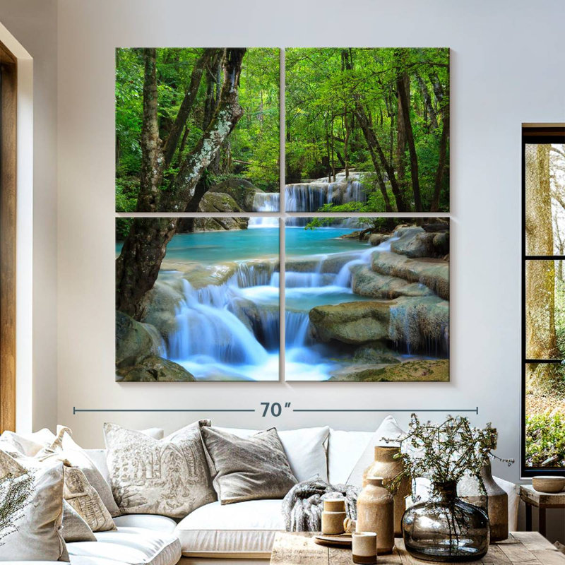 Chutes d'eau d'Erawan, H 57 po x l 57 po