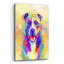 Art mural en verre épique «Pop Art Pit Bull 4» par Furbaby Affiliates-2145171232