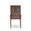 L'ensemble de table à manger 7 pièces se compose d'une table de cuisine ronde et de 6 chaises en similicuir gris foncé avec dossier haut et finition noyer antique.-236690548-236690550-236690505