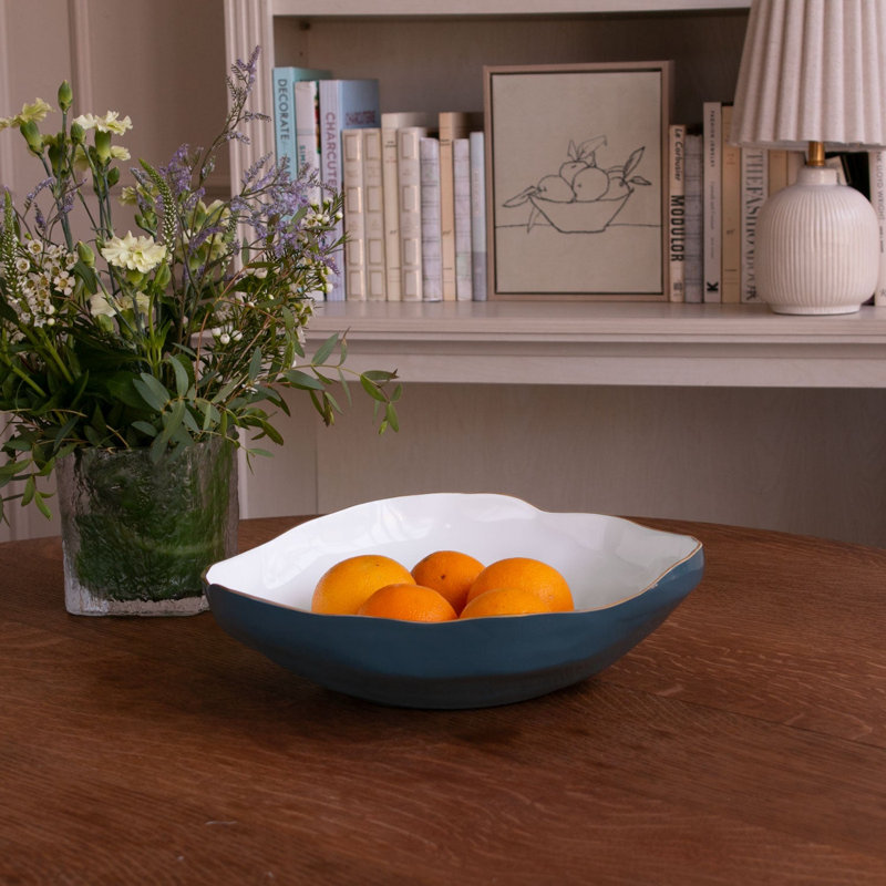 Encanto Nuevo Large Bowl, White/Midnight