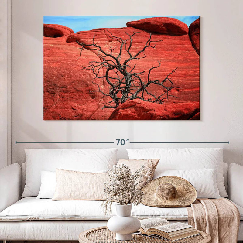 Harnek Dead Tree By Red Rocks, 34" H x 51" W