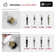 STYLISH Horizon 20 3/4 inch Rectangular Undermount Porcelain Bathroom Sink with 2 Overflow Finishes